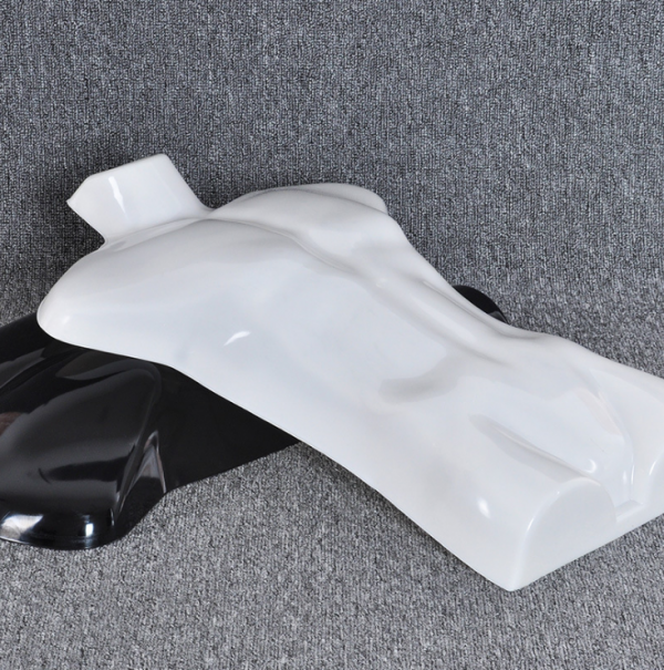 Torso plástico hombre con gancho, color blanco - Imagen 2