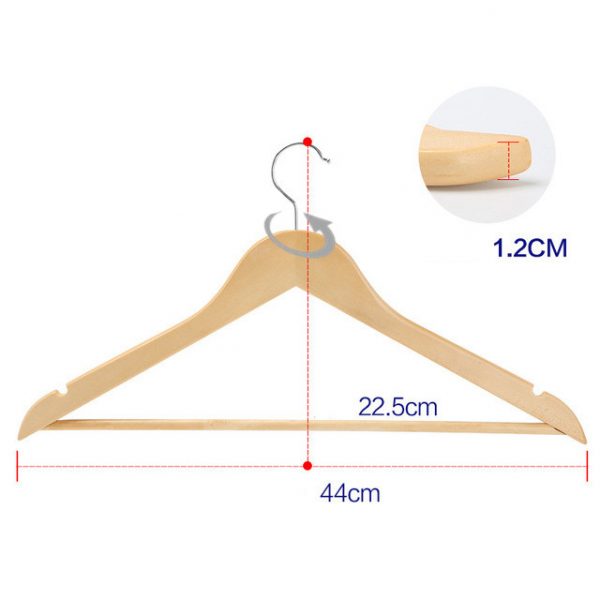 Colgador de madera para poleras - Imagen 2