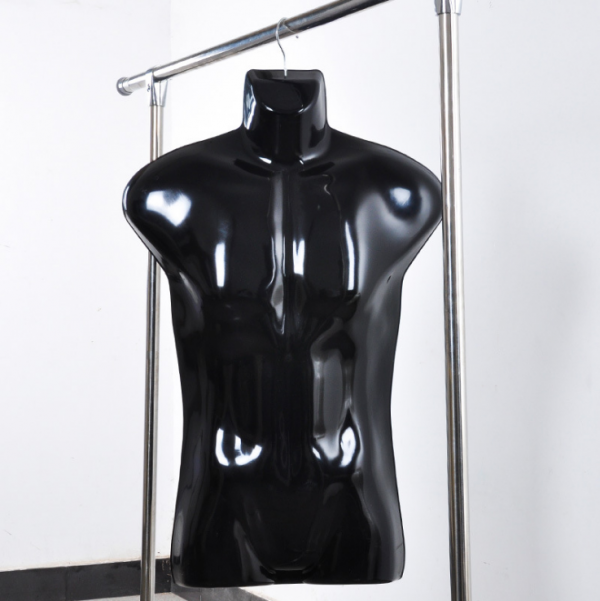 Torso plástico hombre con gancho, color blanco - Imagen 3