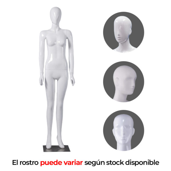 Maniqui cuerpo entero dama fibra de vidrio