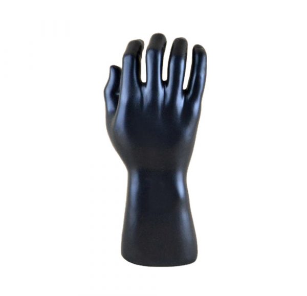 Mano exhibidora de hombre color negro
