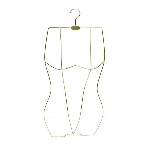 Torso Maniquí para Bikini o lencería, color dorado