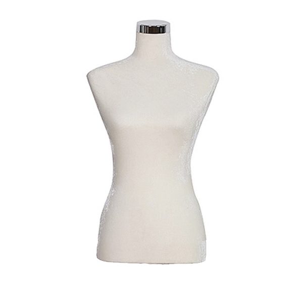 Torso maniquí dama, color Blanco (NO incluye Base)
