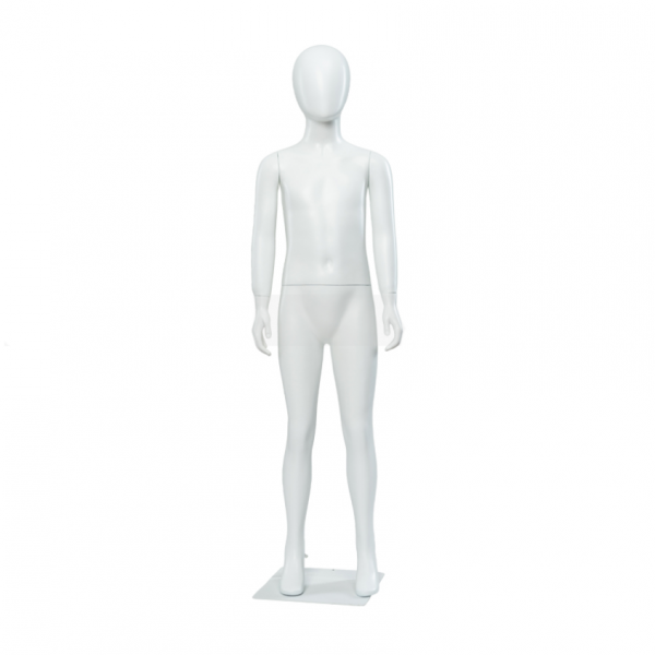 Maniquí Niño fibra de vidrio blanco