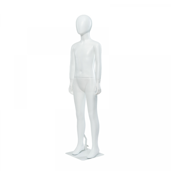 Maniquí Niño fibra de vidrio blanco - Imagen 3