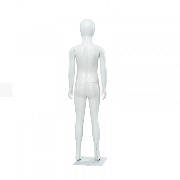 Maniquí Niño fibra de vidrio blanco - Imagen 2
