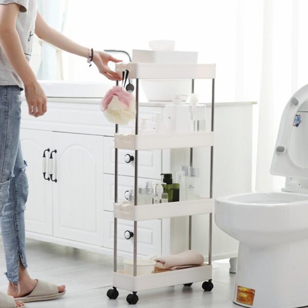 Carro Organizador plastico con ruedas para cocina / baño / hogar - Imagen 4