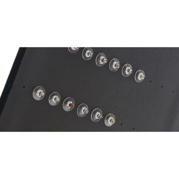 Exhibidor de aros, tamaño XL en terciopelo negro - Imagen 3
