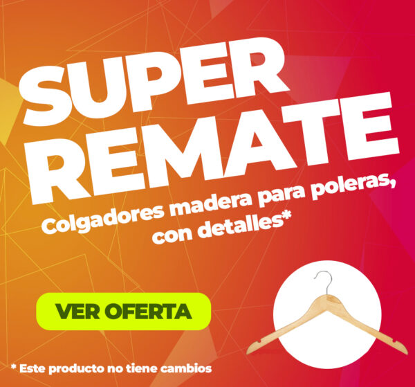 Colgador de madera para poleras (CON DETALLES)