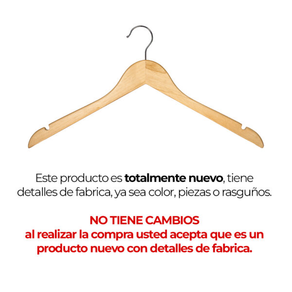 Colgador de madera para poleras (CON DETALLES) - Imagen 2