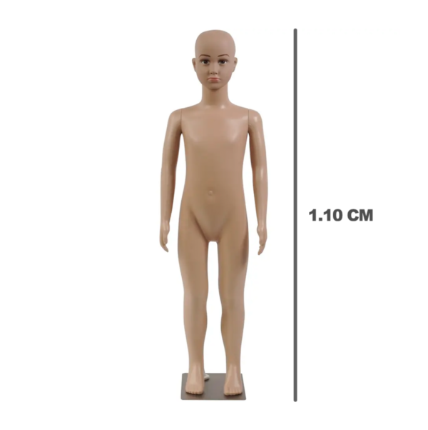 Maniquí Niño cuerpo entero color piel 1.10 m de altura - Imagen 2