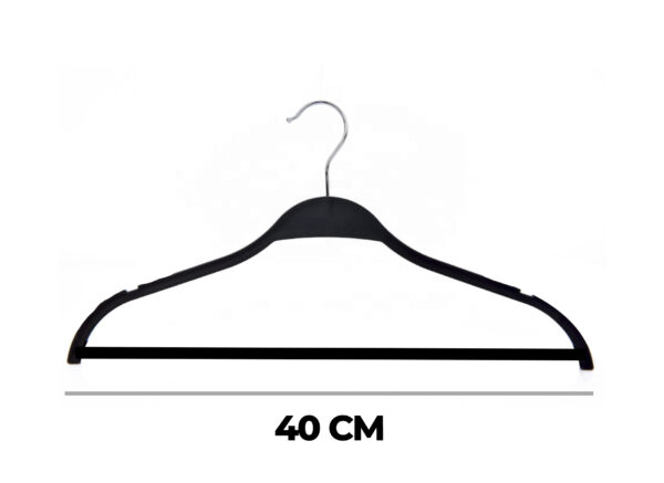 Colgador plástico negro para polera - Imagen 2