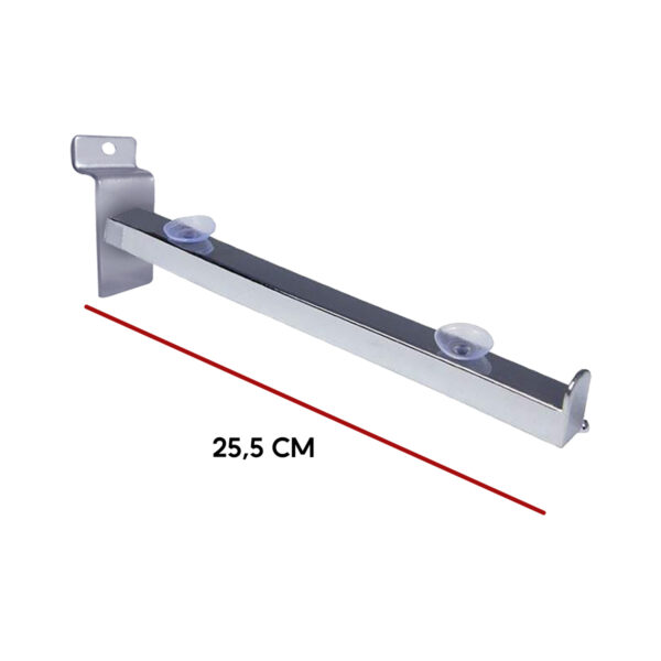 Pack 40 Gancho Panel 25.5 Cm Repisa Estante Vidrio Chupon Soporte