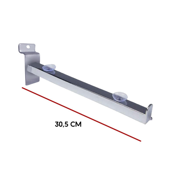 Pack 40 Gancho Panel 30.5 Cm Repisa Estante Vidrio Chupon Soporte