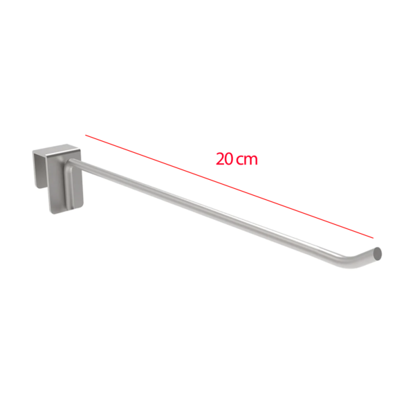 Pack 50 Ganchos Negros 20 Cm Barra Metal