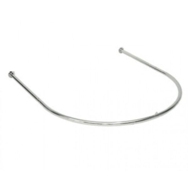 Barra Metal Cromado Para Cortina Probador Tienda