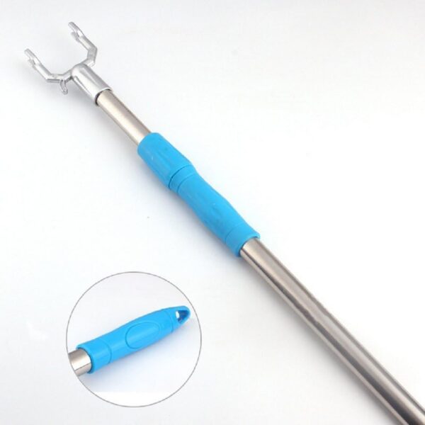 Bastón Alcanzador Extendible Para Ropa Con Gancho Barra - Imagen 3
