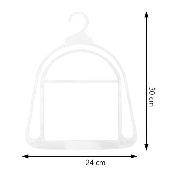 Pack 10 Exhibidor De Gorros Ropa Plastico Colgante - Imagen 2