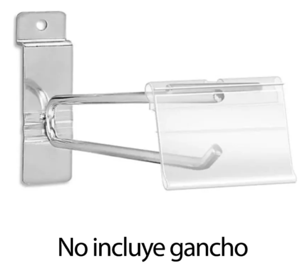 Pack 10 blister porta precio para ganchos dobles (NO incluye gancho) - Imagen 3
